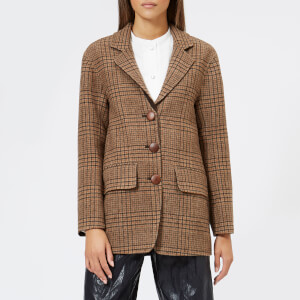 Rejina Pyo Women's Maria Blazer - Wool Check Beige