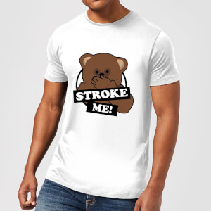 T-Shirt Homme Stroke Me Bungle Rainbow - Blanc