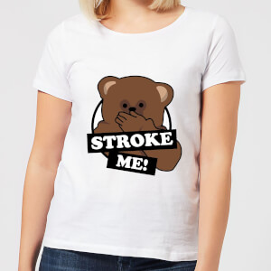 T-Shirt Femme Stroke Me Bungle Rainbow - Blanc