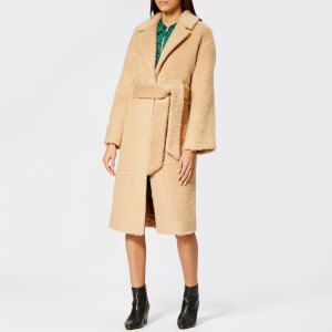 Whistles Women's Textured Belted Coats - Camel
