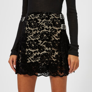 Christopher Kane Women's Flock Mini Kilt - Black