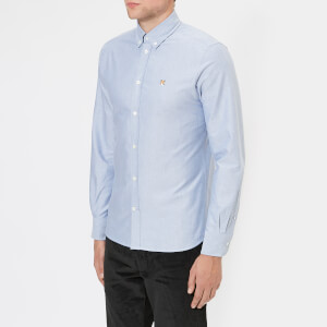 Maison Kitsuné Men's Fox Head Oxford Shirt - Navy