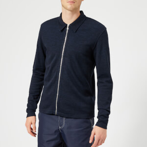 Orlebar Brown Men's Brendon Merino Zip Through Cardigan - Navy