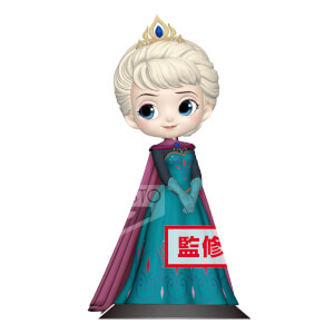 Banpresto Q Posket Disney Frozen Elsa Coronation Style Figure 14cm (Pastel Colour Version)