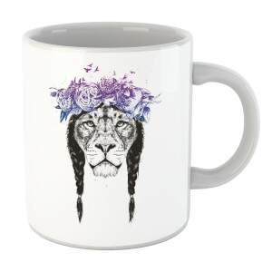 Balazs Solti Lion And Flowers Mug