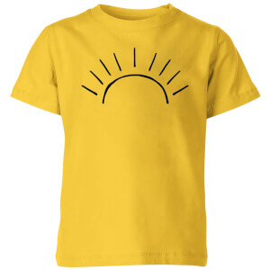My Little Rascal Sun Linework Kids' T-Shirt - Yellow