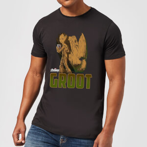 Avengers Groot Men's T-Shirt - Black