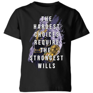 Avengers The Strongest Will Kids T-Shirt - Schwarz
