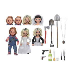 NECA Bride of Chucky Ultimate Chucky and Tiffany 7 Inch Scale Action Figures (2 Pack)