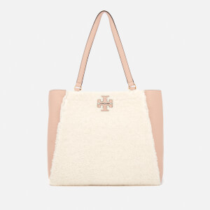 Tory Burch Women's Mcgraw Shearling Carryall Bag - Ivory/Devon Sand