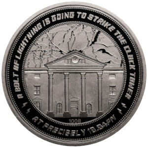Back to the Future "Clocktower" Collector's Limited Edition Coin: Silver Variant