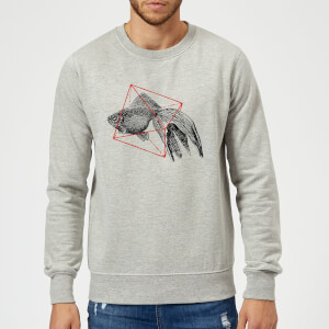 Florent Bodart Fish In Geometry Sweatshirt - Grey