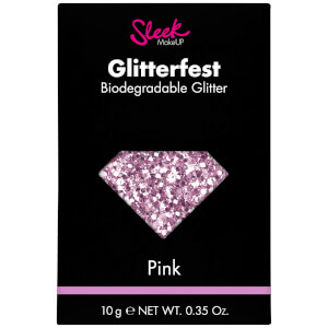 Paillettes Biodégradables Glitterfest Sleek MakeUP – Rose 10 g