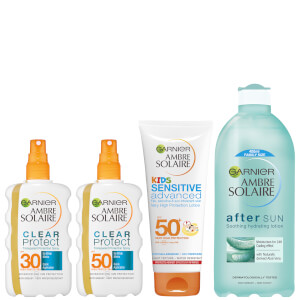 Ambre Solaire Family Sun Cream and Aftersun Pack SPF 30 and SPF 50