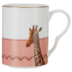 Yvonne Ellen Giraffe and Bee Mug - Pink