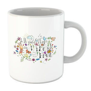 A Little Cloth Rabbit All Good Things Are Wild and Free Mug