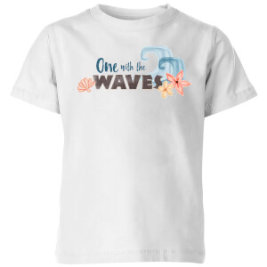 T-Shirt Enfant One With The Vague s Vaiana, la Légende du bout du monde Disney - Blanc