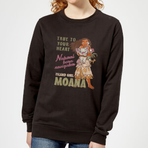 Sweat Femme Navigatrice Née Vaiana, la Légende du bout du monde Disney - Noir