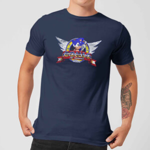 Camiseta Sonic The Hedgehog Pantalla Inicio - Hombre - Azul marino