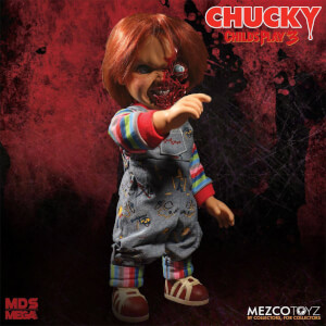 Mezco Child's Play Pizza Face Chucky Talking Mega-Scale 15 Inch Doll