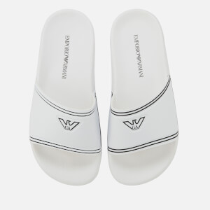 Emporio Armani Women's Slide Sandals - White/Black