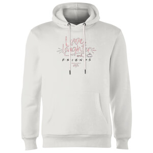 Friends Love Laughter Hoodie - White