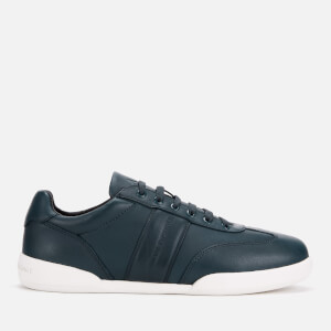 Armani Exchange Men's Leather Low Profile Trainers - Navy