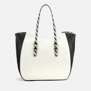 Lulu Guinness Women's Large Reversible Handles Julia Tote Bag - Oyster/Black