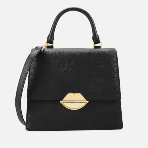 Lulu Guinness Women's Lip Push Lock Patty Bag - Black