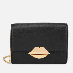 Lulu Guinness Women's Lip Push Lock Polly Cross Body Bag - Black