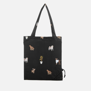 Joules Women's Packaway Bag - Black Dogs