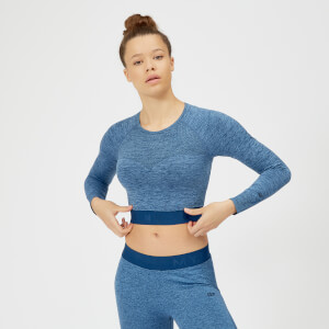 Myprotein Inspire Seamless Crop Top - Blue