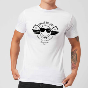 Smiley Smiles Are Free Men's T-Shirt - White