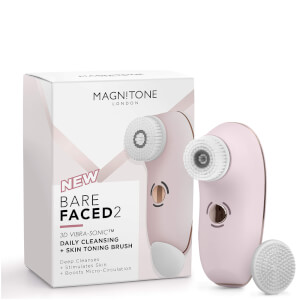 Щетка для очищения и тонизирования кожи Magnitone London BareFaced 2 Daily Cleansing and Skin Toning Brush - Pink