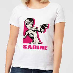 T-Shirt Femme Sabine Star Wars Rebels - Blanc