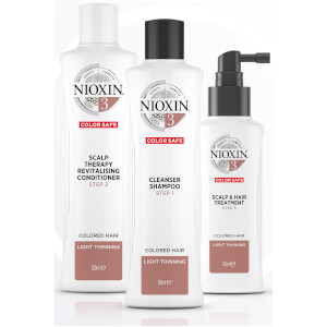 NIOXIN 3-Part System 3 Trial Kit for Coloured Hair with Light Thinning