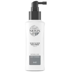 NIOXIN 3-Part System 1 Scalp & Hair Treatment for Natural Hair with Light Thinning -hoitoseerumi 100ml