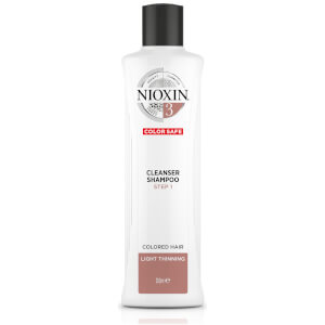 NIOXIN 3-Part System 3 Cleanser Shampoo for Colored Hair with Light Thinning 300ml