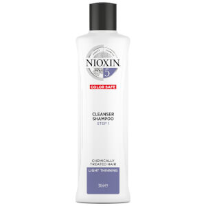 NIOXIN 3-Part System 5 Cleanser Shampoo for Chemically Treated Hair with Light Thinning -shampoo 300ml