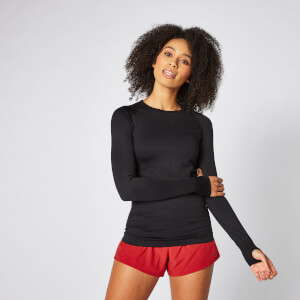 Myprotein Shape Seamless Long-Sleeve Top – Black