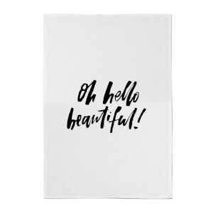 PlanetA444 Oh Hello Beautiful Cotton Tea Towel
