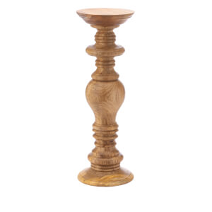 Nkuku Akello Candle Stick - Mango Wood - 46cm