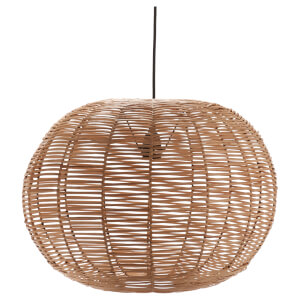 Nkuku Noko Wicker Round Pendant - Natural
