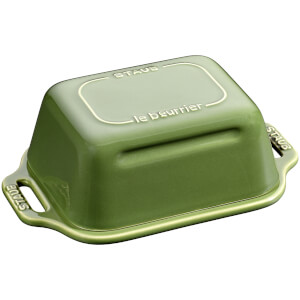 Staub Ceramic Rectangular Butter Dish - Basil