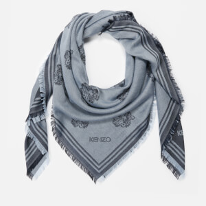 KENZO Women's Tiger Heads Carre Scarf - Anthracite