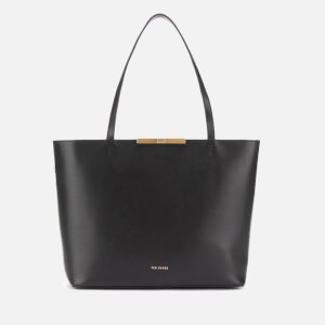 Ted Baker Women's Jackki Faceted Bow Mini Bark Shopper Bag - Black