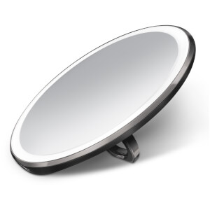 simplehuman Rechargeable Compact Sensor Mirror - Black 10cm
