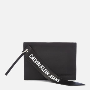 Calvin Klein Women's Logo Banner Medium Pouch - Black