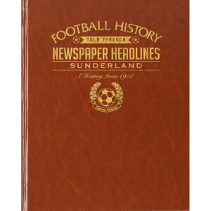 Sunderland Newspaper Book - Brown Leatherette