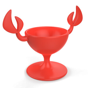 Cookut ZOO Crab Egg Cup Crab - Rouge
